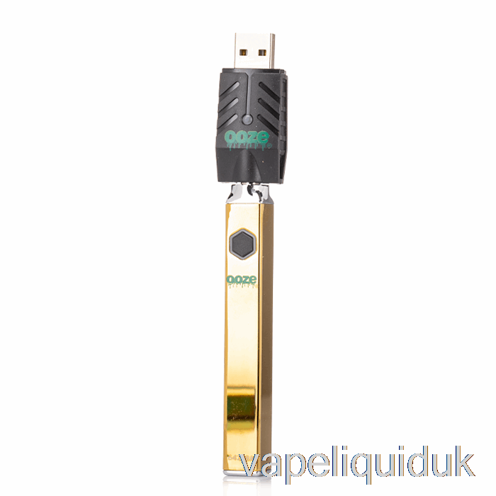 Ooze Quad Flex Temp 500mAh Battery Gold Vape Juice